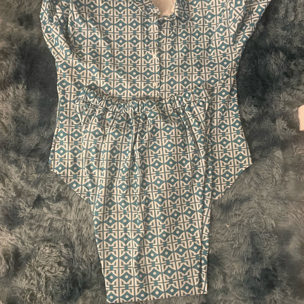 Chic Geometric Print 2pc